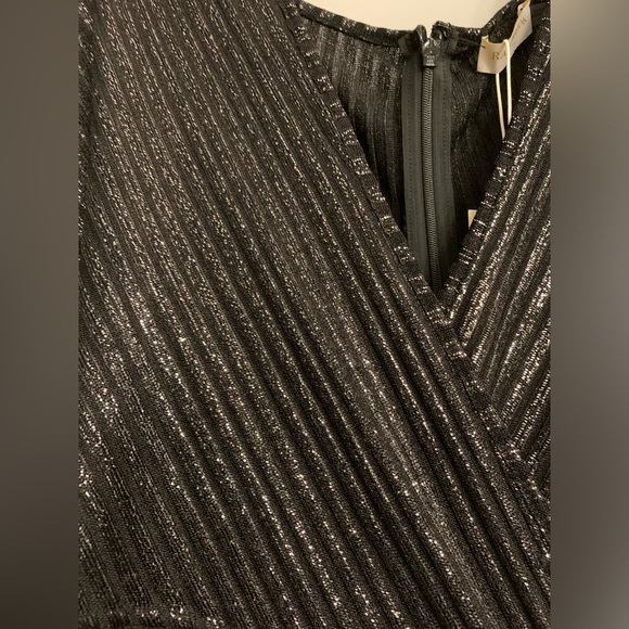 Ramy Brook Alma Black Metallic Mini Cocktail And Party Dress size Small NWT - Picture 8 of 16